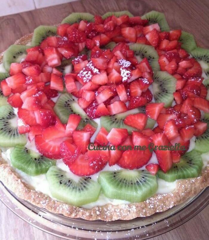 Crostata kiwi e fragole