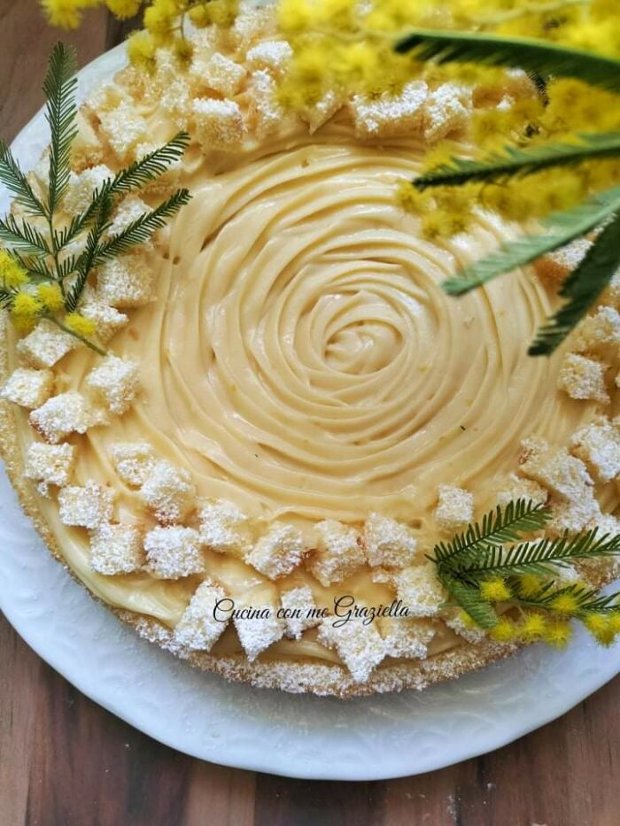 Crostata morbida mimosa