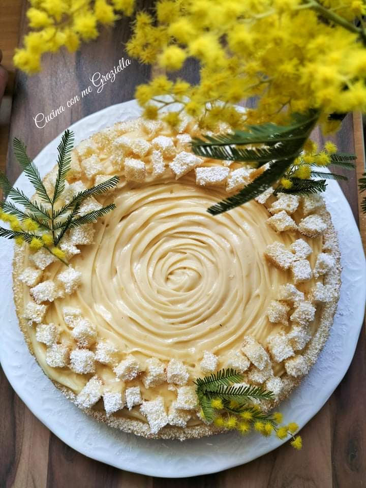 Crostata morbida mimosa