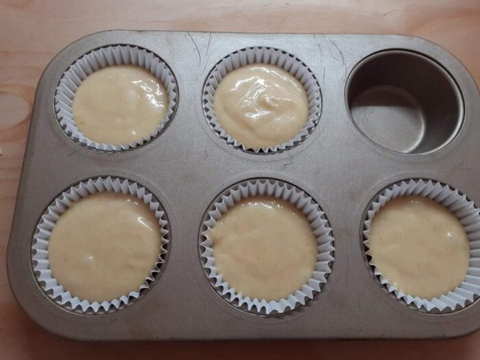 Cupcake in cottura