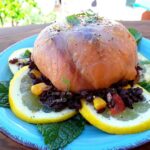 cupola di salmone con riso venere 