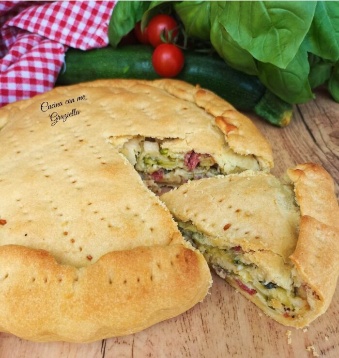 pizza rustica di zucchine