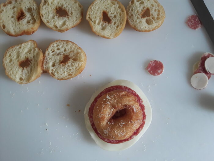 graffe tagliate a metà