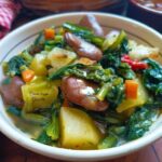 Patate cicoria e fave a nasello