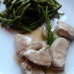 Filetto di maiale al vino bianco e fagiolini 
