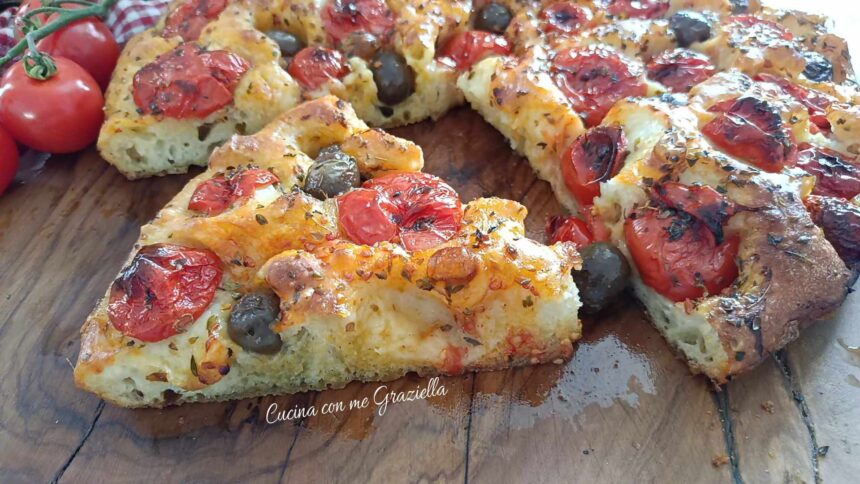 Focaccia pugliese senza impasto