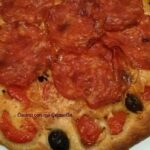 focaccia scamorza e salame piccante