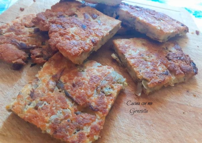 Frittata di pane e carciofi
