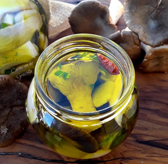 funghi cardoncelli sott'olio funghi cardoncelli sott'olio