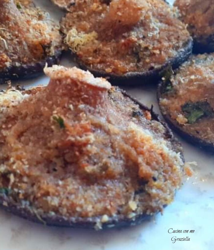 Funghi gratinati al forno