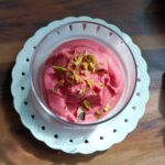 Gelato yogurt greco e fragole
