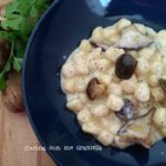 Gnocchetti al gorgonzola e taleggio con funghi cardoncelli