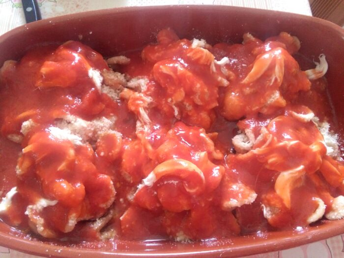 melanzane in teglia con sugo