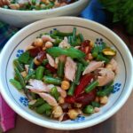 INSALATA DI FAGIOLINI CECI E TONNO
