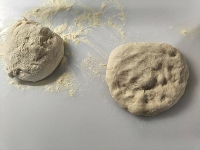 Impasto diviso a metà