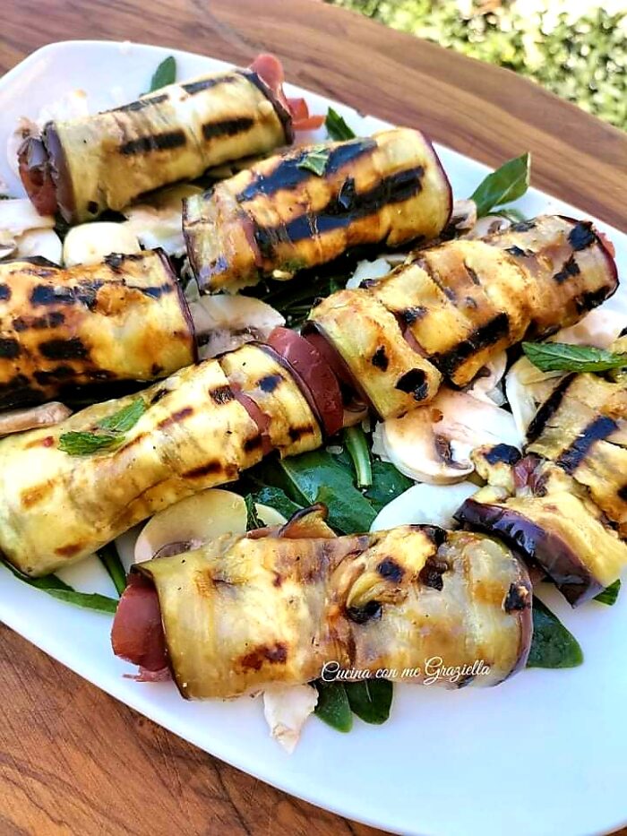 Involtini di melanzane e bresaola