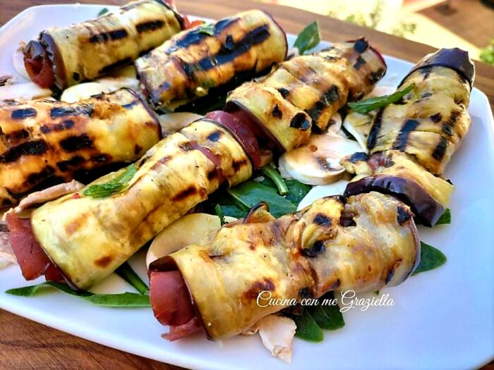 Involtini di melanzane e bresaola