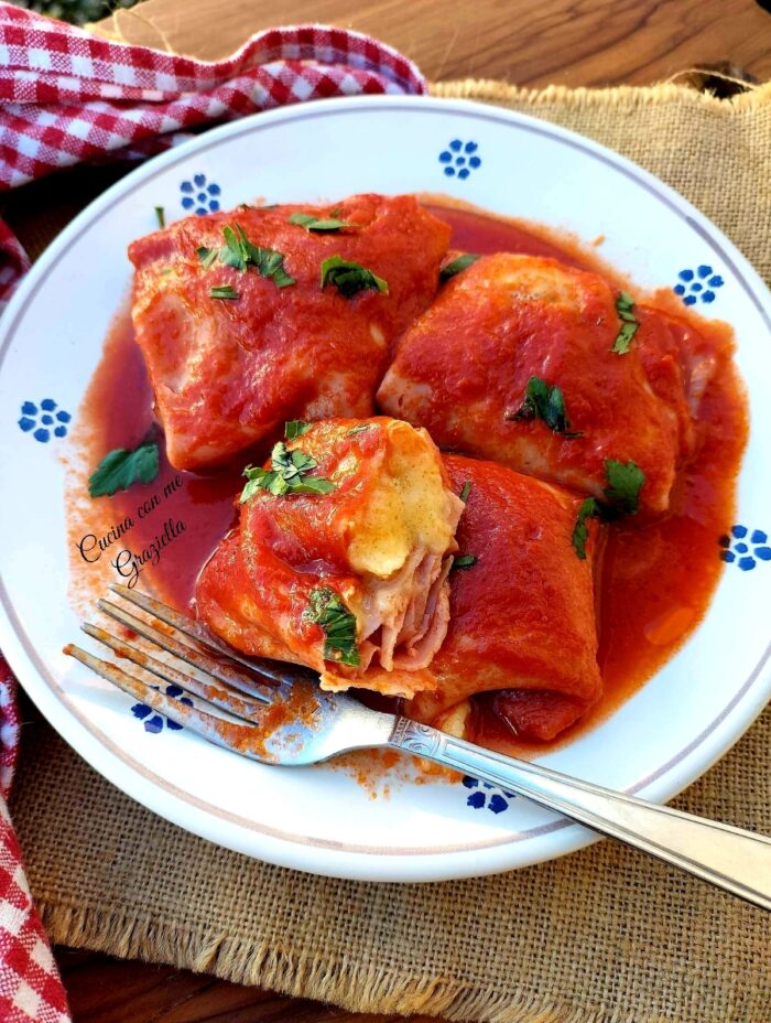 involtini di mortadella alla pugliese