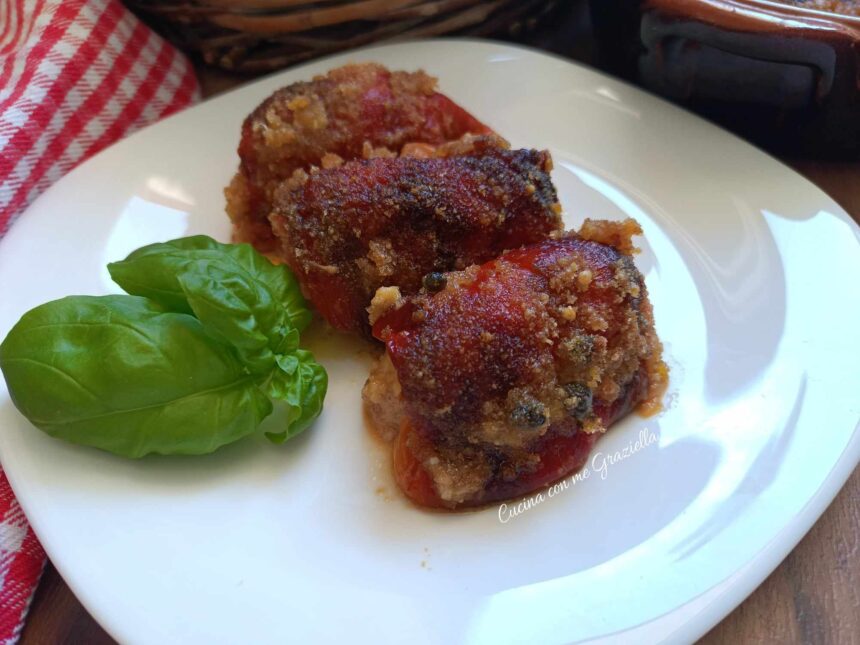 Involtini di peperoni e tonno