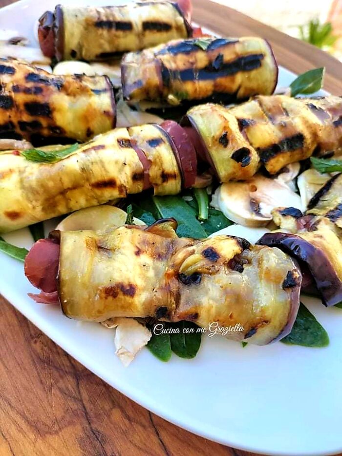 Involtini di melanzane e bresaola