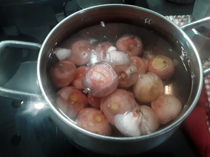 Lampascioni in cottura