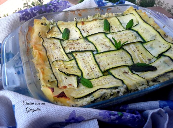 lasagne con zucchine e stracchino