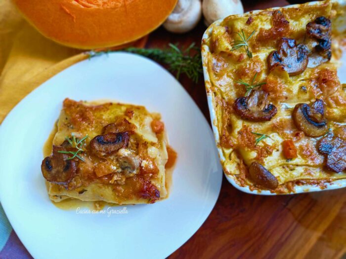Lasagne zucca e funghi