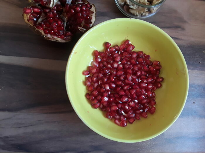 chicchi di melagrana