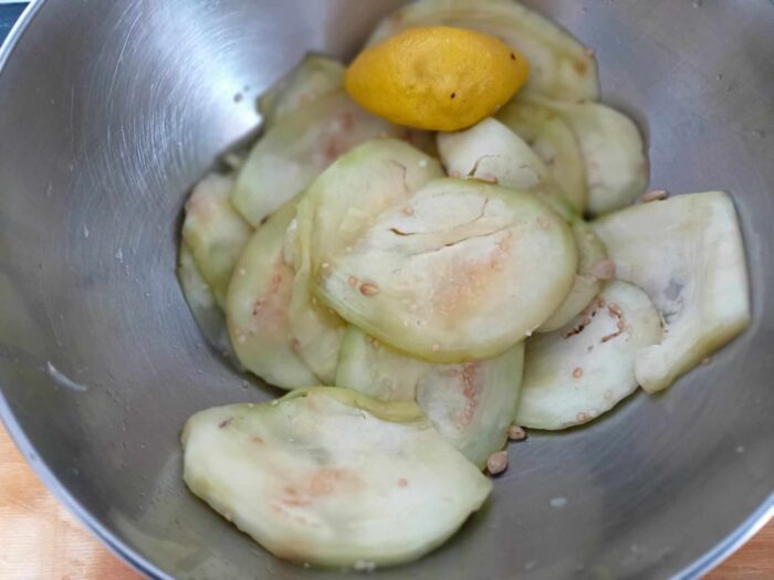 melanzane succo limone