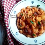 Minestra di pasta patate e guanciale