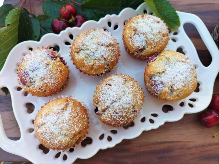 Muffin Ciliegie e Panna