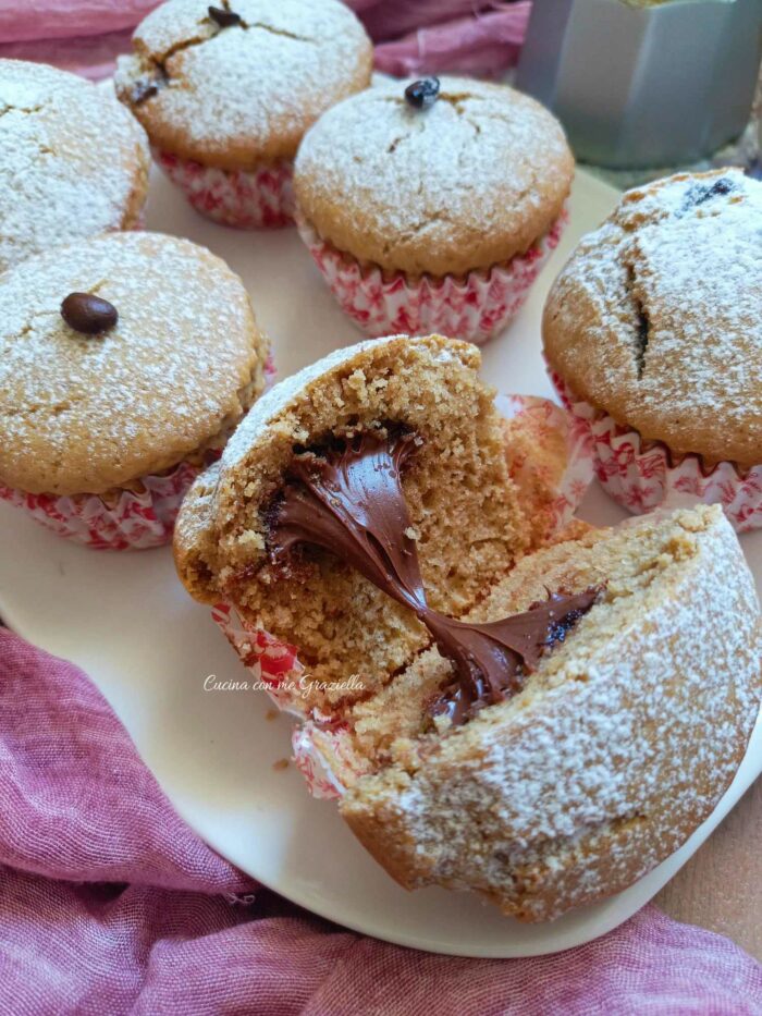 Muffin caffè e nutella Muffin caffè e nutella