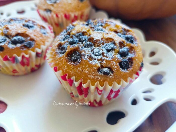 Muffin zucca e gocce di cioccolato