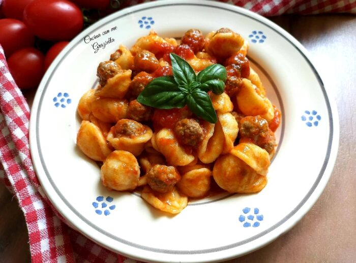 Orecchiette con le polpettine 1