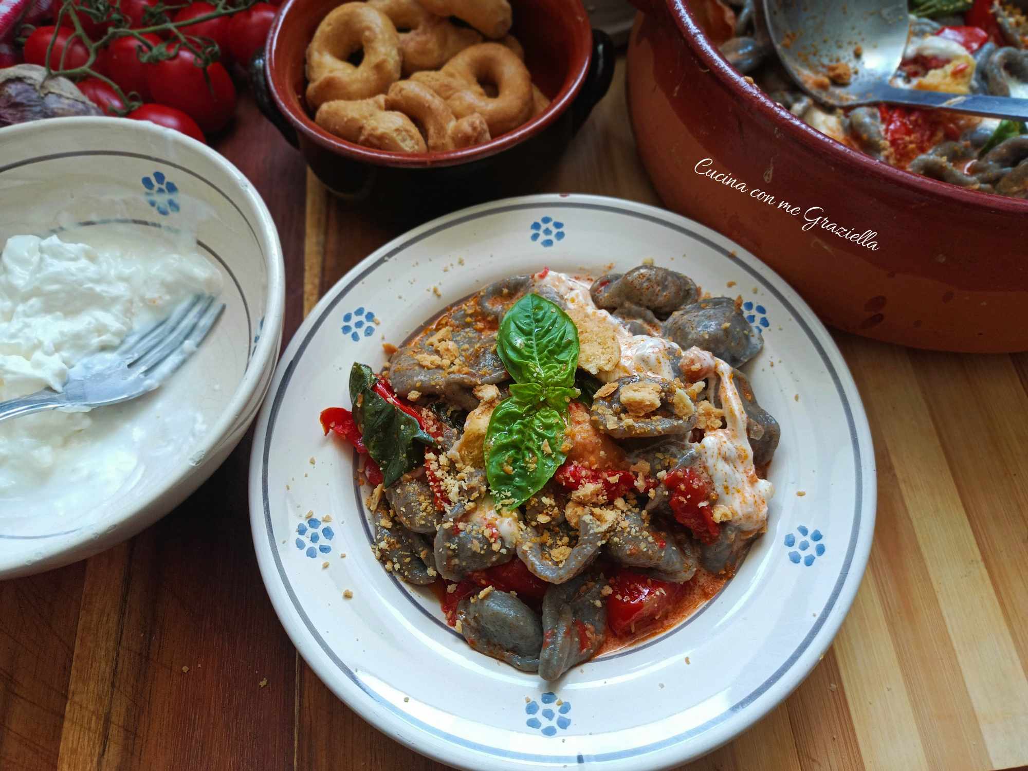Orecchiette di grano arso con pomodorini