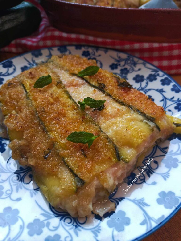 Parmigiana bianca di zucchine