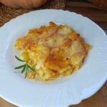 Pasta al forno con patate zucca e provola