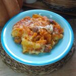 Pasta al forno zucca e salsiccia