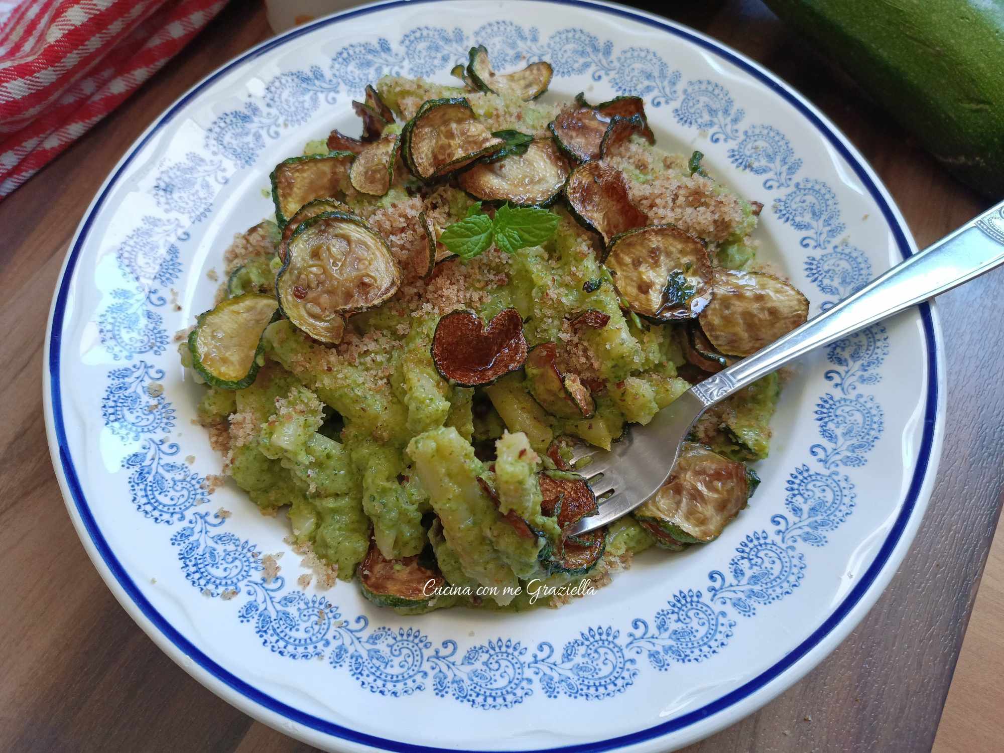 Pasta con crema di zucchine