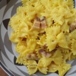 Pasta pancetta e zafferano