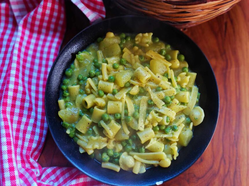 Pasta patate e piselli