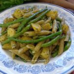 Pasta fredda al pesto con patate e fagiolini