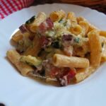 Pasta zucchine philadelphia e pancetta