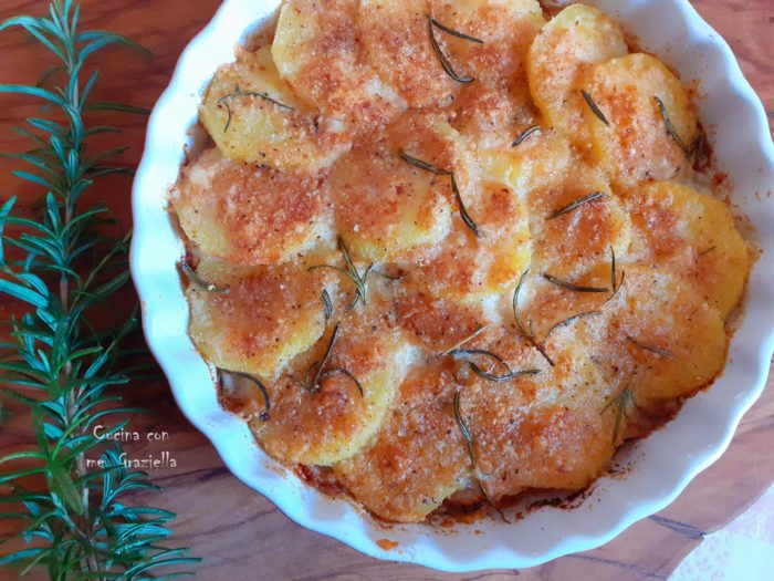 Sformato di patate speck scamorza