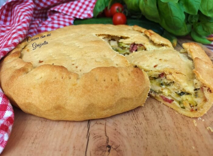 Pizza rustica di zucchine 3