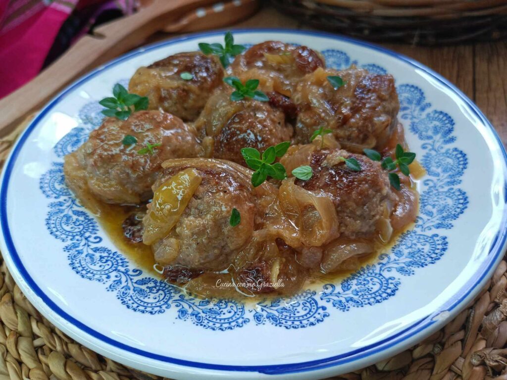 Polpette di carne in agrodolce 