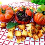 Pomodori ripieni di riso venere