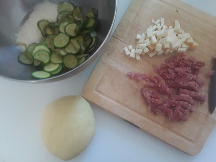salame scamorza zucchine