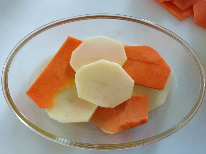 patate zucca pirofila
