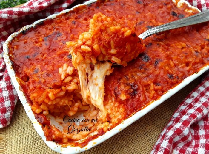 Riso al forno filante